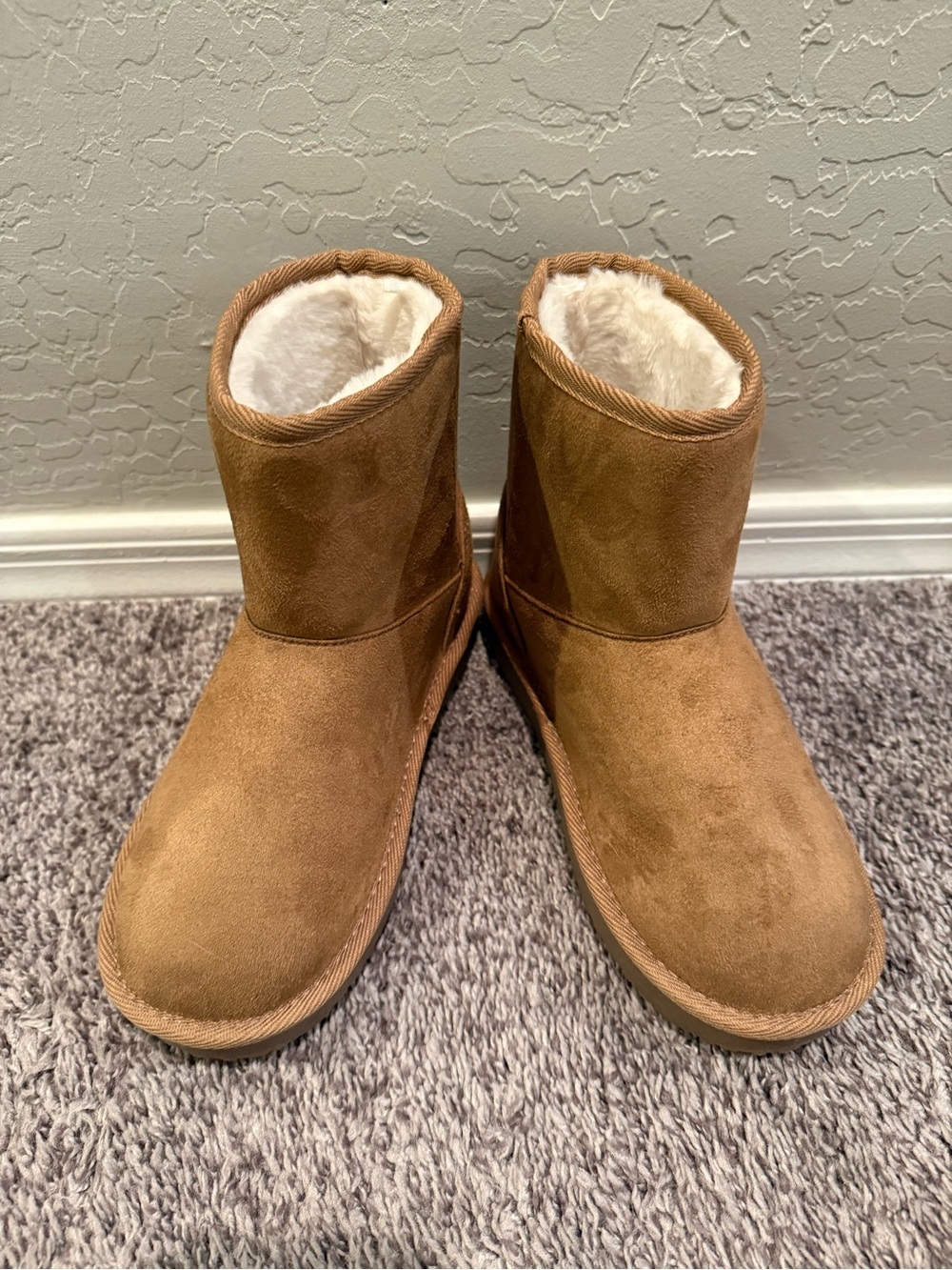 The Children's Place Chestnut Faux-Shearling Winter Boots